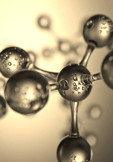 Image of an abstract atom or molecule structure