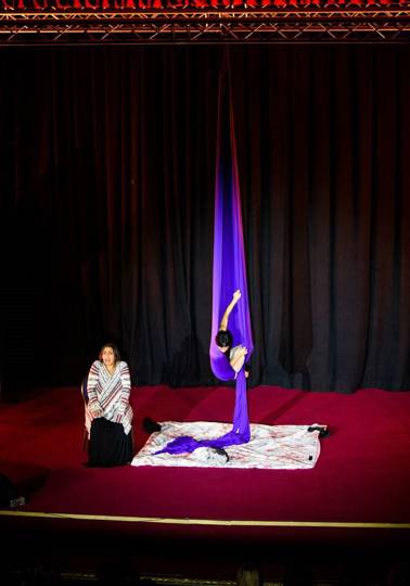Bringing Roma in from the margins Acrobat during the performance of ‘And again we slept Pindral’.